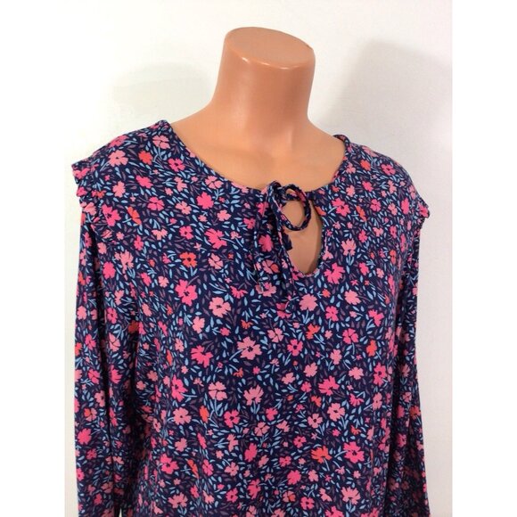 Woolovers Floral Blouse Shirt Womens Large New - Picture 4 of 10